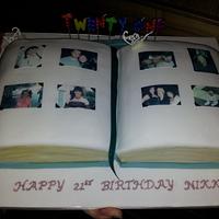 Photo Album 21st Birthday Cake
