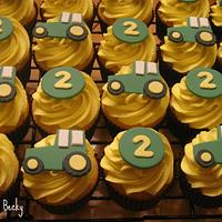 John Deere Cupcakes