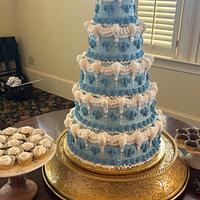 Bridgerton Themed Wedding Cake