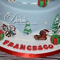 Paw Patrol Christmas cake