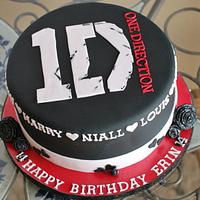 One Direction Cake - Original design by Sharon at Mrs. T & Cakes!