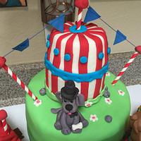 Circus train cake