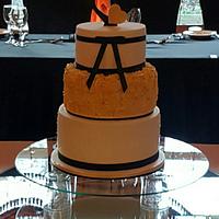 New Years Wedding Cake 