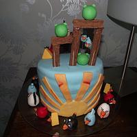 Angry birds cake