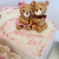 Teddy bears in love 