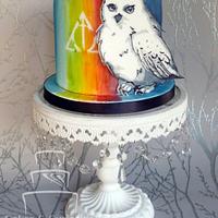 Hedwig Hallows Cake