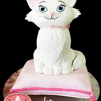 Cake carved Marie Cat - 100% edible - 80cm