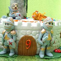 cake with knights