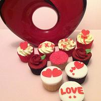 Valentines Day cupcakes
