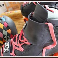 Roller Derby Skates & Helmet