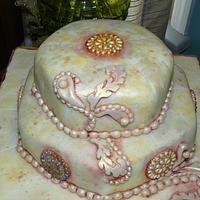 vintage wedding cake 