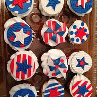 Patriotic Cupcakes for the 4th of July