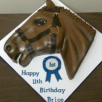 2D Head Horse Cake