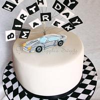 2D car Birthday cake