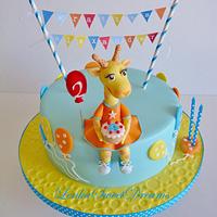 Giraffe Lolla on cake 