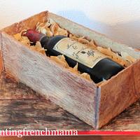 box with wine bottle