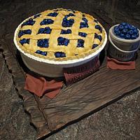 3D Blueberry "Pie" Cake 
