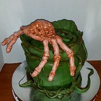 Alien Pod Cake