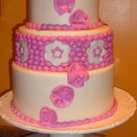 A THREE TIER WEDDING CAKE