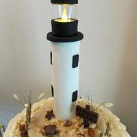 St. Simons Island Lighthouse Cake
