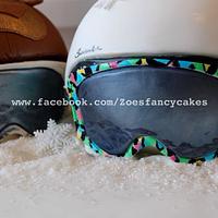 Ski Helmet wedding cakes