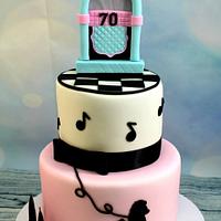 Rock n Roll birthday cake