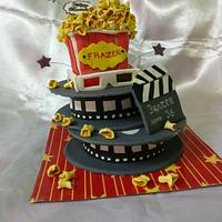 A Movie Theatre Theme Cake