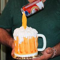Tarta de cumpleaños jarra de cerveza, Birthday Cake Pitcher of beer
