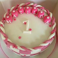 Matilda's 1st Birthday cake - Cake by Natalie Dickinson - CakesDecor