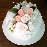 Sugarflower cake