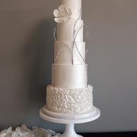 Winter's Love Wedding Cake