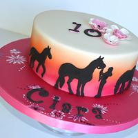 Silhouette cake Silhouette cake