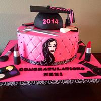 Cosmetology graduation cake