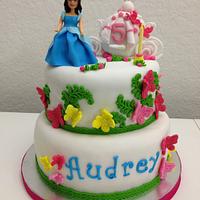 princess butterfly cake & cup cakes