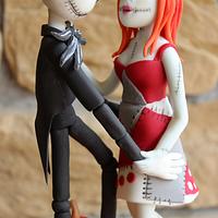 Nightmare befor Christmas mit Jack Skellington and his Sally