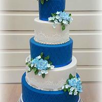 Blue Weddingcake