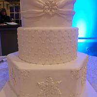 Snowflake Wedding Cake