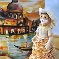 Carnival Cakers Collaboration:  Golden Skies of Venice