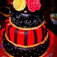 Black and Red Cake