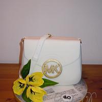 handbag MK with tulips