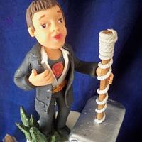 superman wedding cake topper 