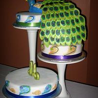Peacock Cake  