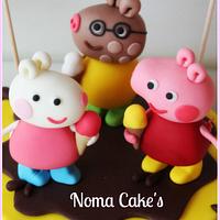 Peppa Pig, Susi Sheep, Pedro Pony Cake