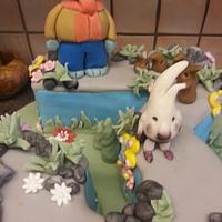 Abney and Teal character Birthday cake