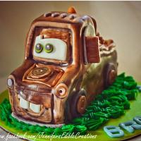 Mater Birthday Cake with 3-D Mater Baby Smash Cake