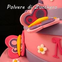 butterfly cake for a little girl