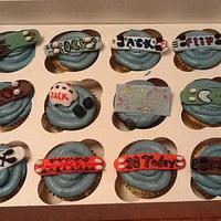 Skateboard Birthday Cupcakes