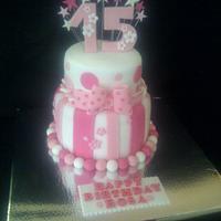 Sweet 15th Pink Cake