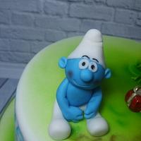 Smurf cake