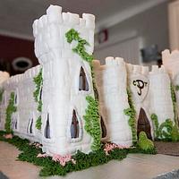 Irish Castle Wedding Celebration Cake 